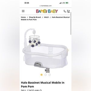 Halo bassinet mobile